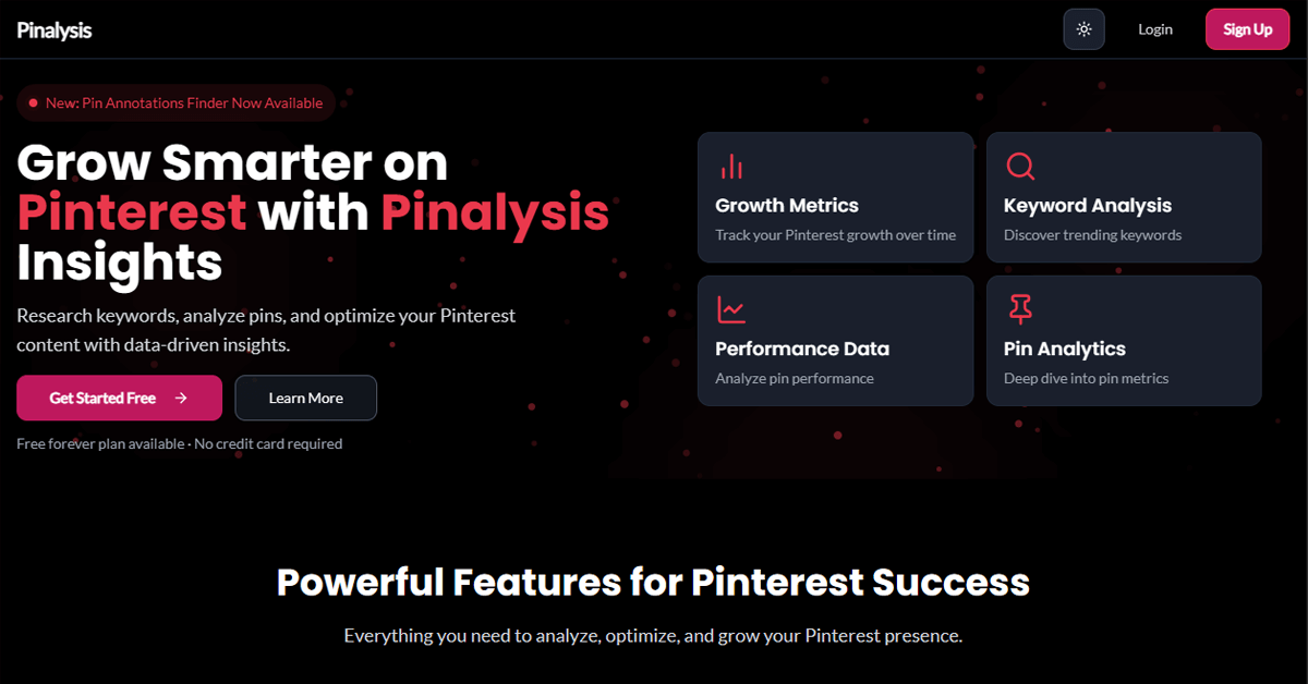 Pinalysis Pinterest Research Tool Keyword, Pin Profile